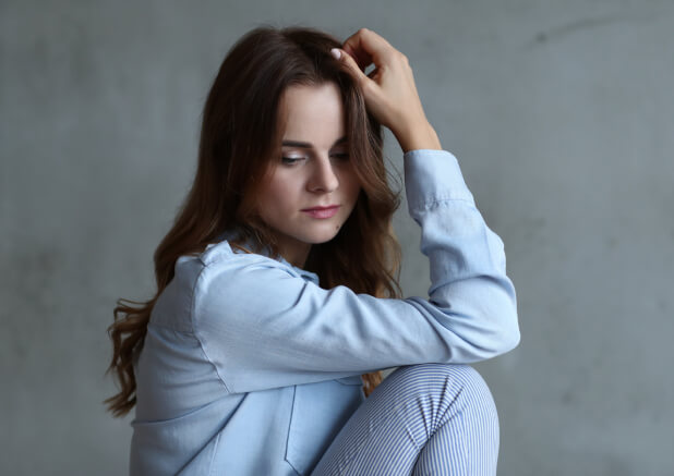 Beauty. Beautiful woman in close-up